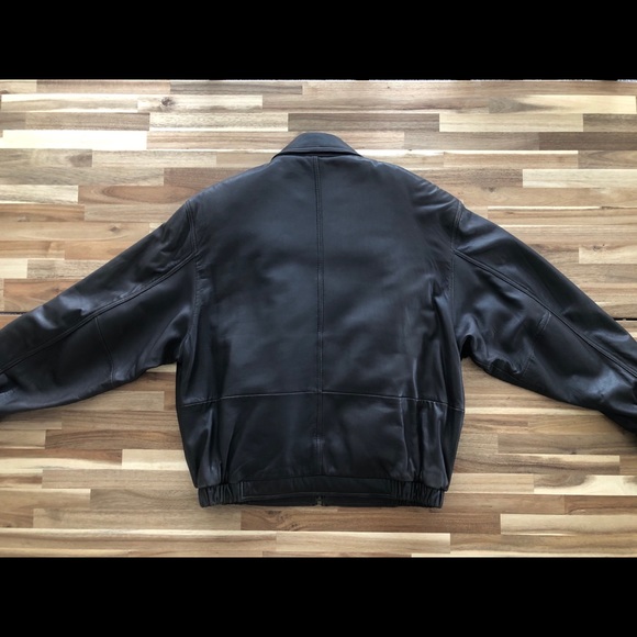 Couture by J. Park Leather Bomber Jacket - Picture 4 of 4